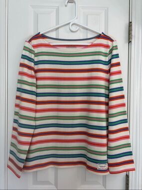 Talbots Bright Multicolor Striped Long Sleeve Tee
